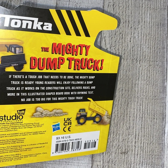 TONKA mighty dump truck hardback children’s small book - Picture 3 of 9